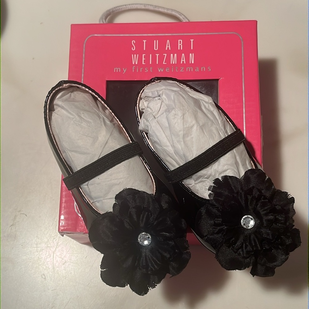 NIB “My First Weitzmans” Girl’ Size Toddler 4 Shoes